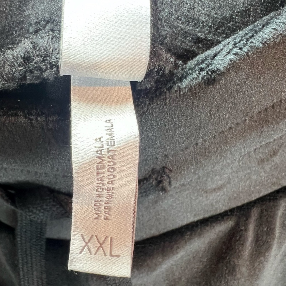 Z by Zella Velour Joggers Pants Black Cozy Stretch Pull On Athleisure NEW Sz 2XL - Picture 12 of 13